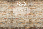 Warm Brick Wall by Lilly Bear Studio Props sold by Lilly Bear Studio Props, brick - wall - warm - warm brick