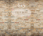 Warm Brick Wall by Lilly Bear Studio Props sold by Lilly Bear Studio Props, brick - wall - warm - warm brick