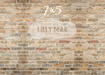 Warm Brick Wall by Lilly Bear Studio Props sold by Lilly Bear Studio Props, brick - wall - warm - warm brick