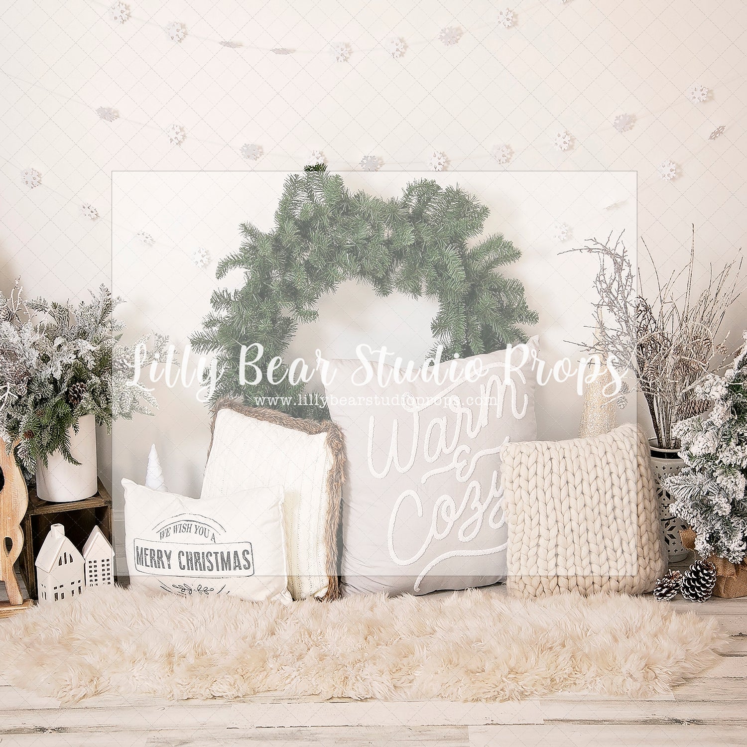 Warm and Cozy Holiday - Lilly Bear Studio Props, christmas, Cozy, Decorated, Festive, Giving, Holiday, Holy, Hopeful, Joyful, Merry, Peaceful, Peacful, Red & Green, Seasonal, Winter, Xmas, Yuletide