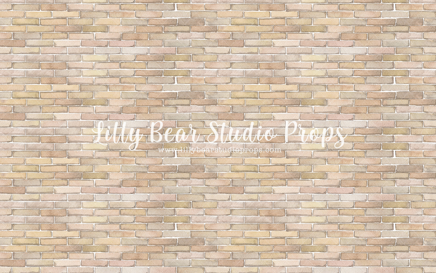 Watercolour Brick Floor - Lilly Bear Studio Props, FABRICS, FLOORS, mat floors