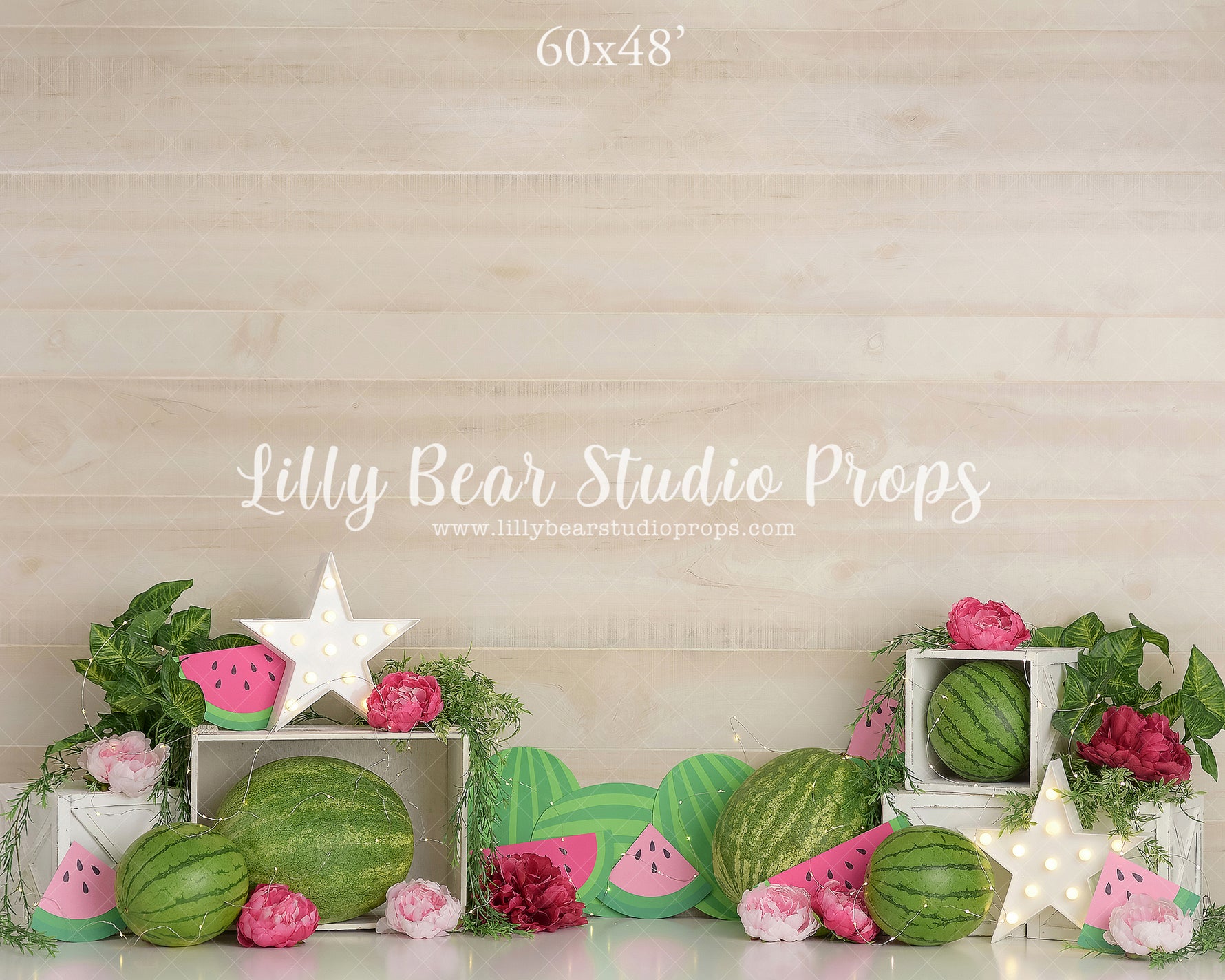 Watermelon Frenzy by Sweet Memories Photos By Carolyn sold by Lilly Bear Studio Props, birthday - cake smash - FABRICS