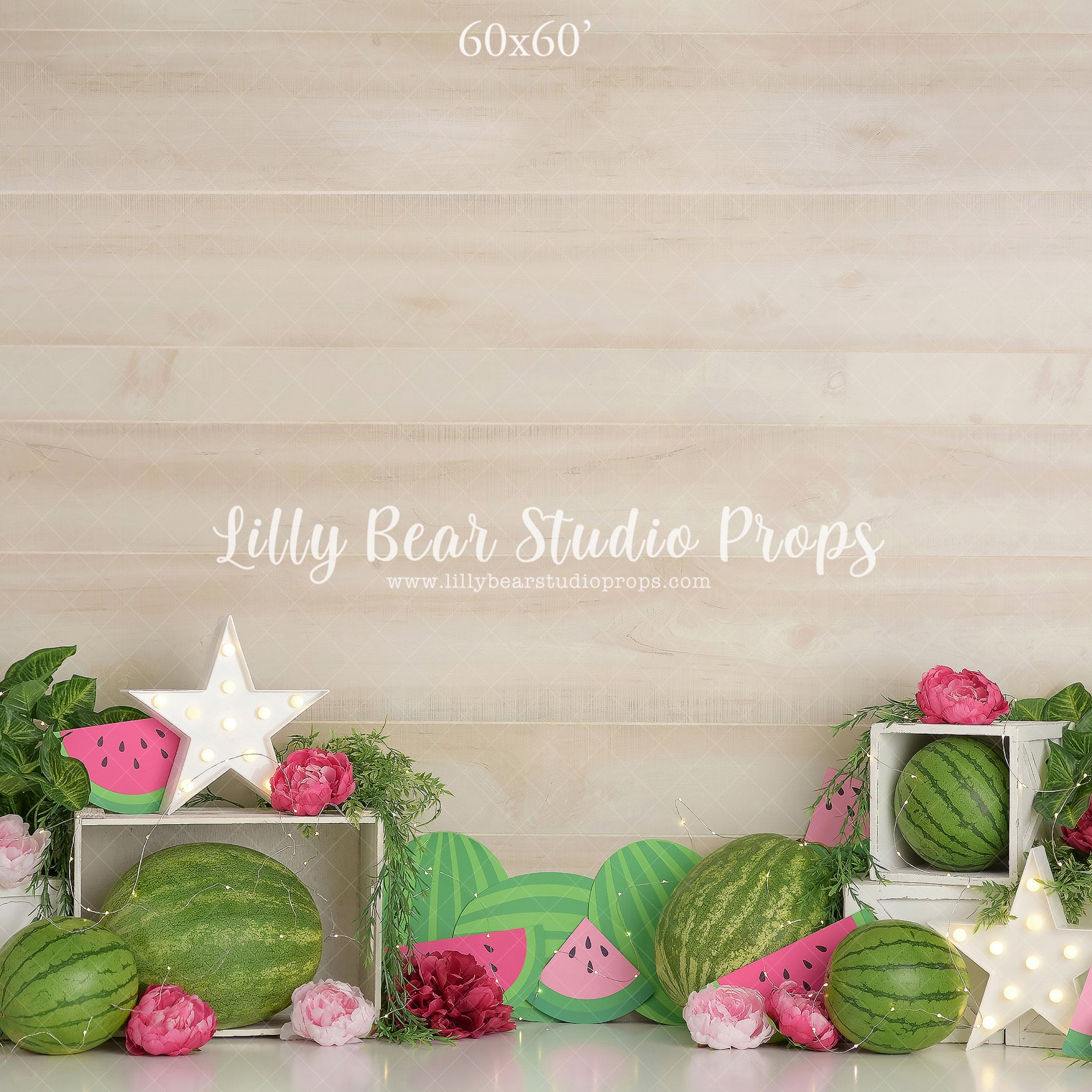 Watermelon Frenzy by Sweet Memories Photos By Carolyn sold by Lilly Bear Studio Props, birthday - cake smash - FABRICS