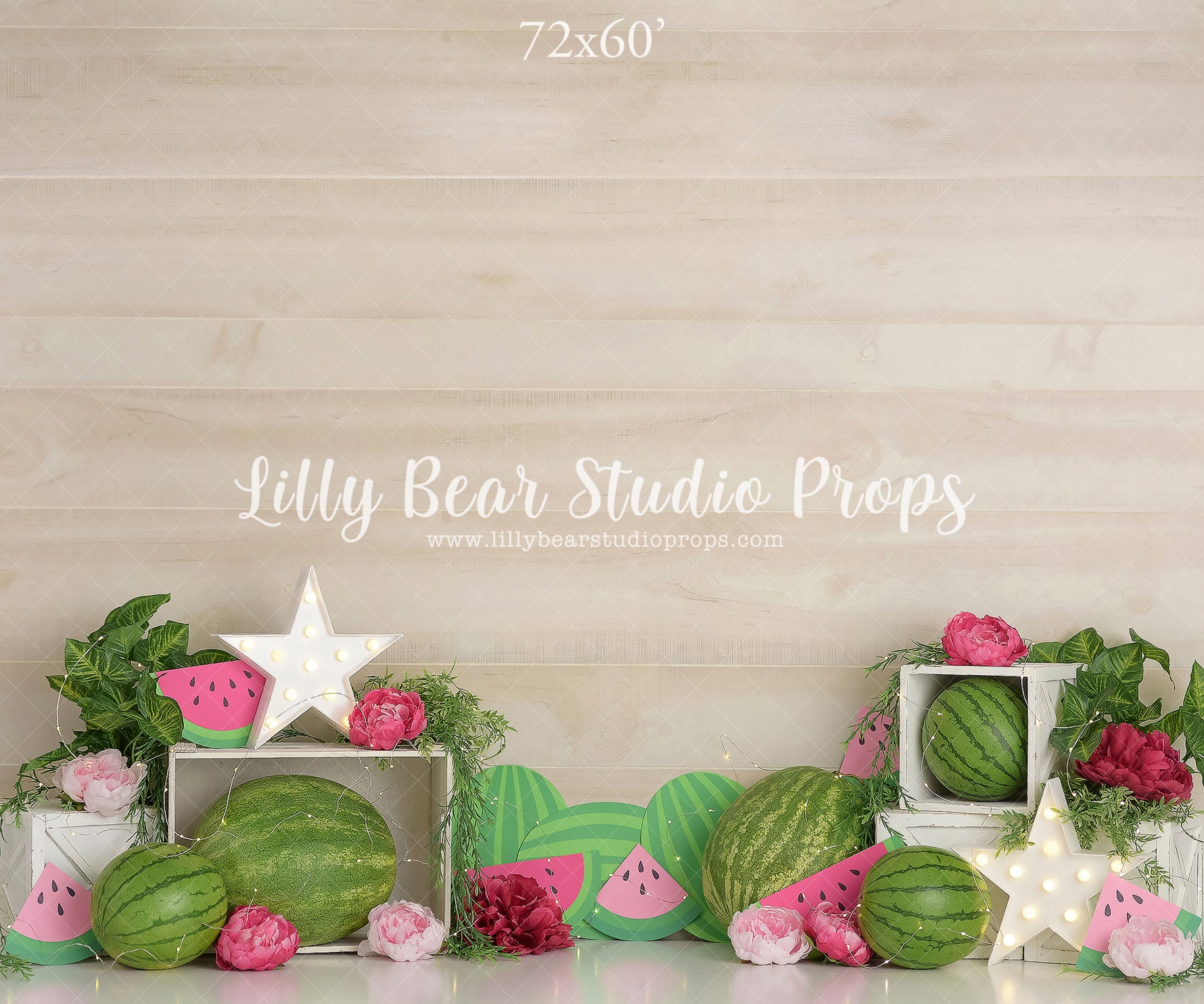 Watermelon Frenzy by Sweet Memories Photos By Carolyn sold by Lilly Bear Studio Props, birthday - cake smash - FABRICS