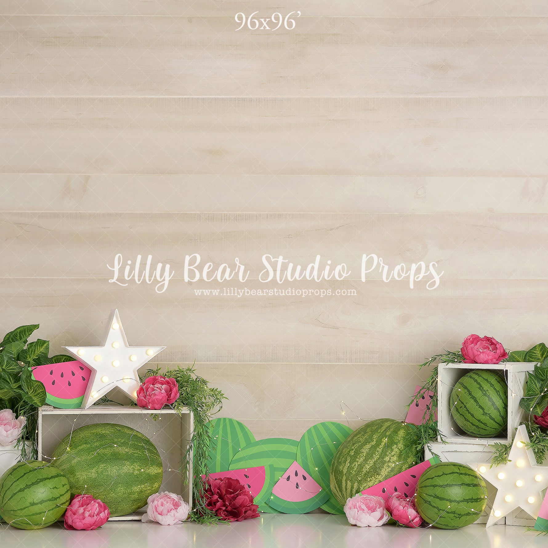 Watermelon Frenzy by Sweet Memories Photos By Carolyn sold by Lilly Bear Studio Props, birthday - cake smash - FABRICS