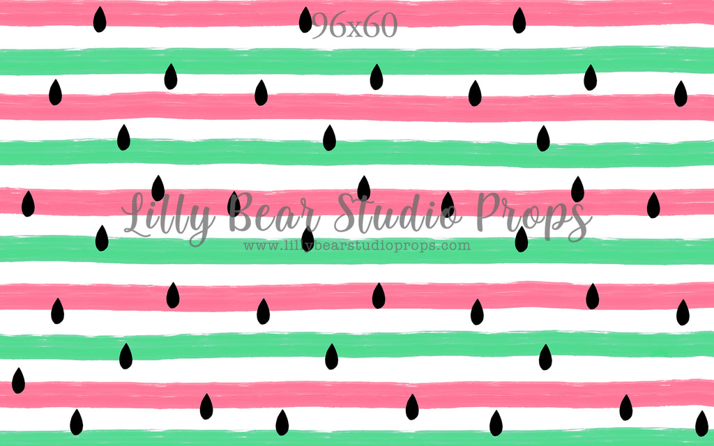 Watermelon Seeds by Jessica Ruth Photography sold by Lilly Bear Studio Props, girls - hand painted - pattern - pink and