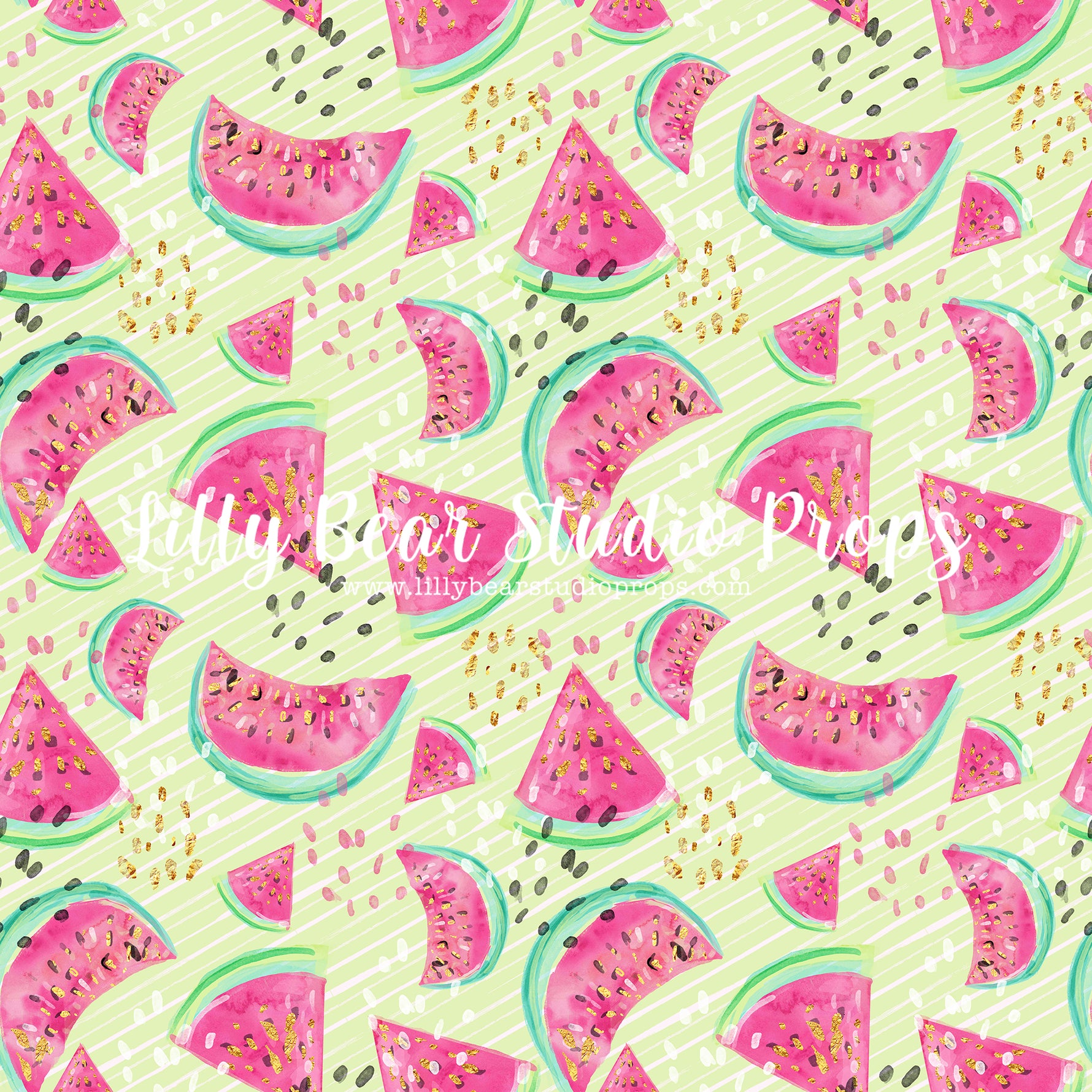 Summer Melon by Lilly Bear Studio Props sold by Lilly Bear Studio Props, birthday - cake smash - FABRICS - melon - star
