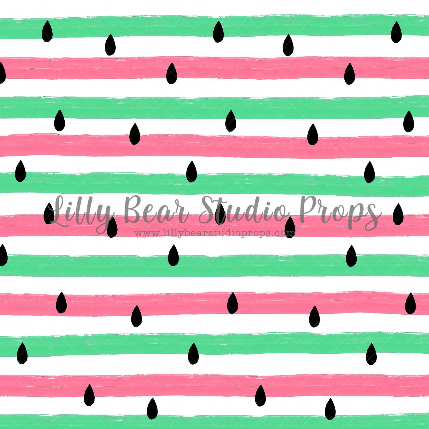 Watermelon Seeds by Jessica Ruth Photography sold by Lilly Bear Studio Props, girls - hand painted - pattern - pink and