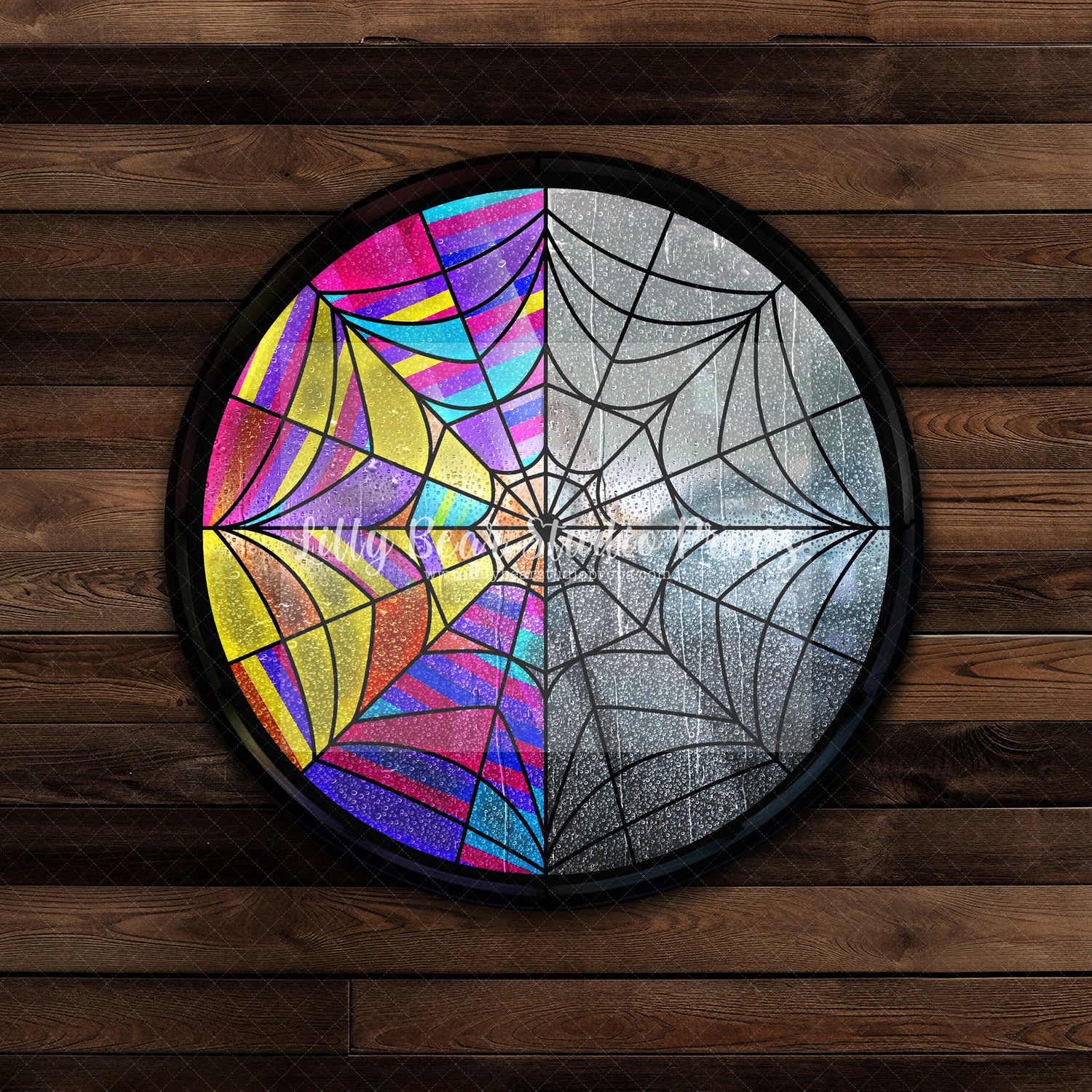 Wednesday Glass Wood Wall