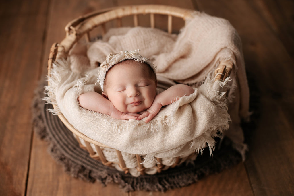 Leander Basket (RTS) by Lilly Bear Studio Props sold by Lilly Bear Studio Props, baby papasan chair - bamboo - bamboo b