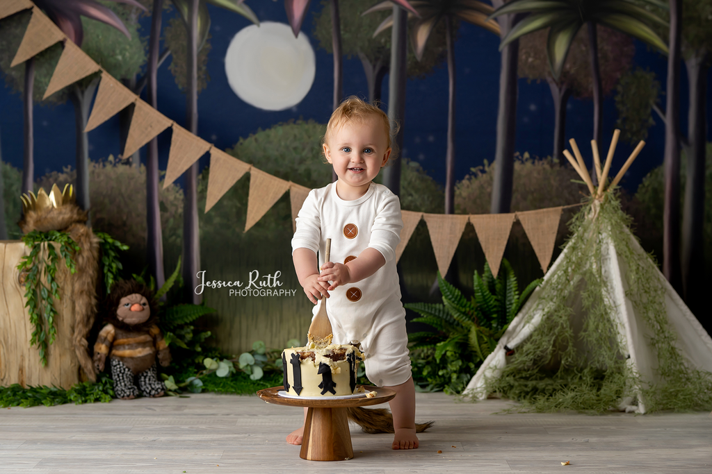 Where The Wild Things Are by Jessica Ruth Photography sold by Lilly Bear Studio Props, animals - dark - FABRICS - hand