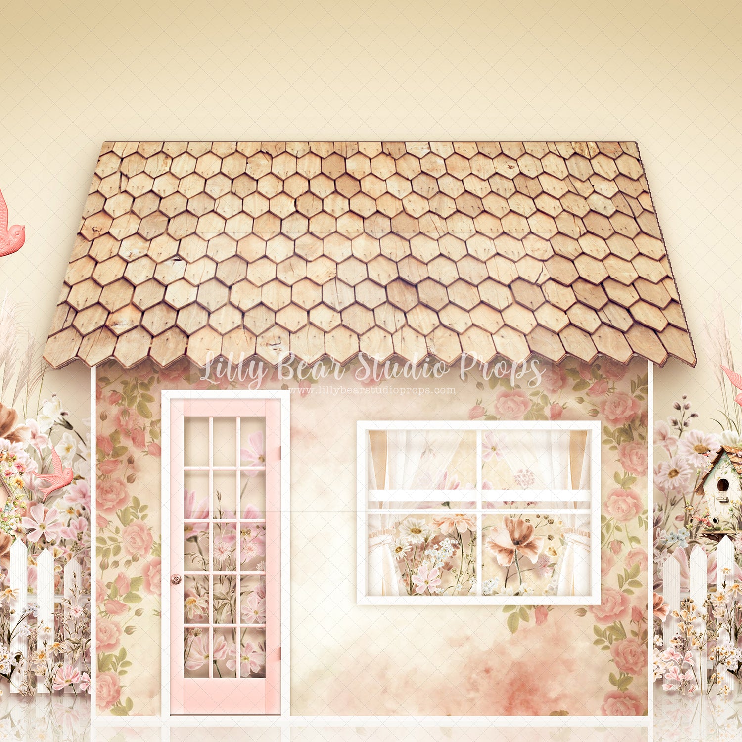 Whimsical Floral Garden Playhouse