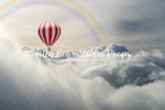 Whimsical Sky Rainbow - Lilly Bear Studio Props, clouds, hot air balloon, hot air balloon rainbow, hot air balloons, puffy clouds, rainbow, rainbow sky, sky, sky clouds, whimsical