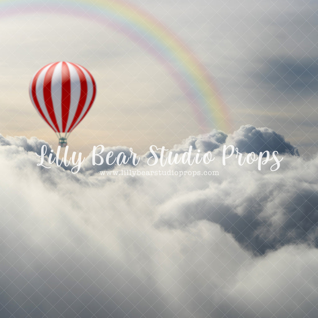 Whimsical Sky Rainbow - Lilly Bear Studio Props, clouds, hot air balloon, hot air balloon rainbow, hot air balloons, puffy clouds, rainbow, rainbow sky, sky, sky clouds, whimsical