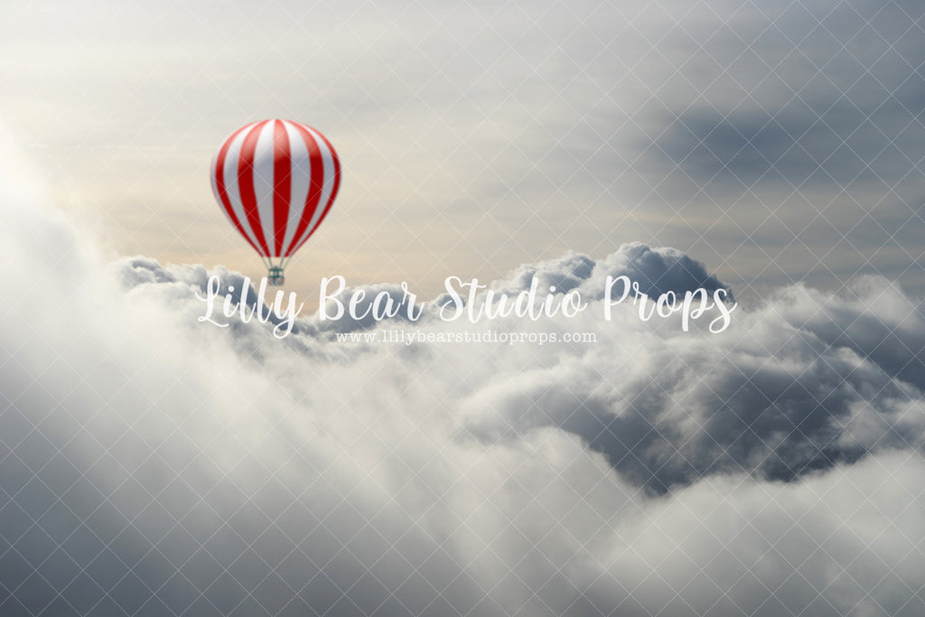 Whimsical Sky - Lilly Bear Studio Props, balloon, clouds, hot air balloon, hot air balloons, puffy clouds, sky, sky clouds, whimsical