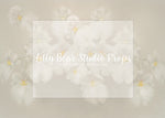 White Flowers - Lilly Bear Studio Props, fine art, floral, girls, hand painted