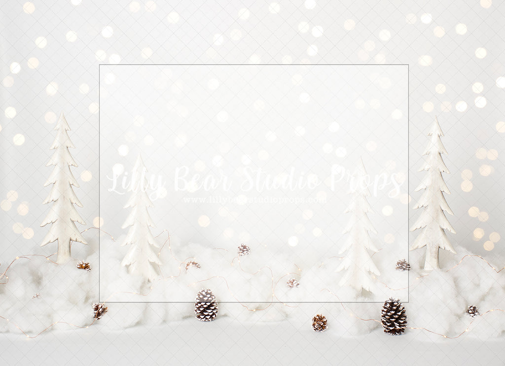 White Pine Shimmer - Lilly Bear Studio Props, christmas, Cozy, Decorated, Festive, Giving, Holiday, Holy, Hopeful, Joyful, Merry, Peaceful, Peacful, Red & Green, Seasonal, Winter, Xmas, Yuletide