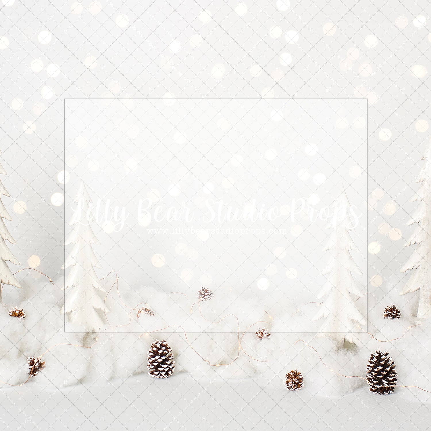 White Pine Shimmer - Lilly Bear Studio Props, christmas, Cozy, Decorated, Festive, Giving, Holiday, Holy, Hopeful, Joyful, Merry, Peaceful, Peacful, Red & Green, Seasonal, Winter, Xmas, Yuletide
