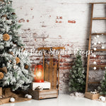 Wild Christmas Spirit - Lilly Bear Studio Props, blanket, bohemian, bohemian christmas, boho, boho christmas, christmas, christmas fireplace, christmas garland, christmas mantle, christmas tree, christmas trees, clean, elegant, fireplace, garland, holiday mantle, mantel, mantle, presents, scandi, scandinavian, scandinavian christmas, simple