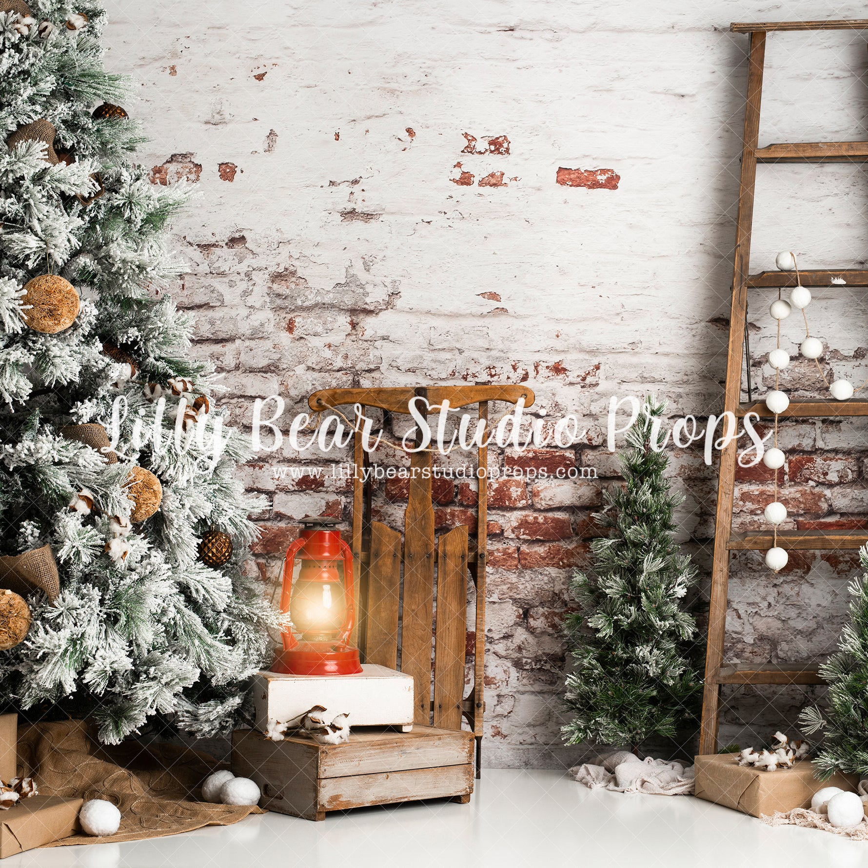Wild Christmas Spirit - Lilly Bear Studio Props, blanket, bohemian, bohemian christmas, boho, boho christmas, christmas, christmas fireplace, christmas garland, christmas mantle, christmas tree, christmas trees, clean, elegant, fireplace, garland, holiday mantle, mantel, mantle, presents, scandi, scandinavian, scandinavian christmas, simple