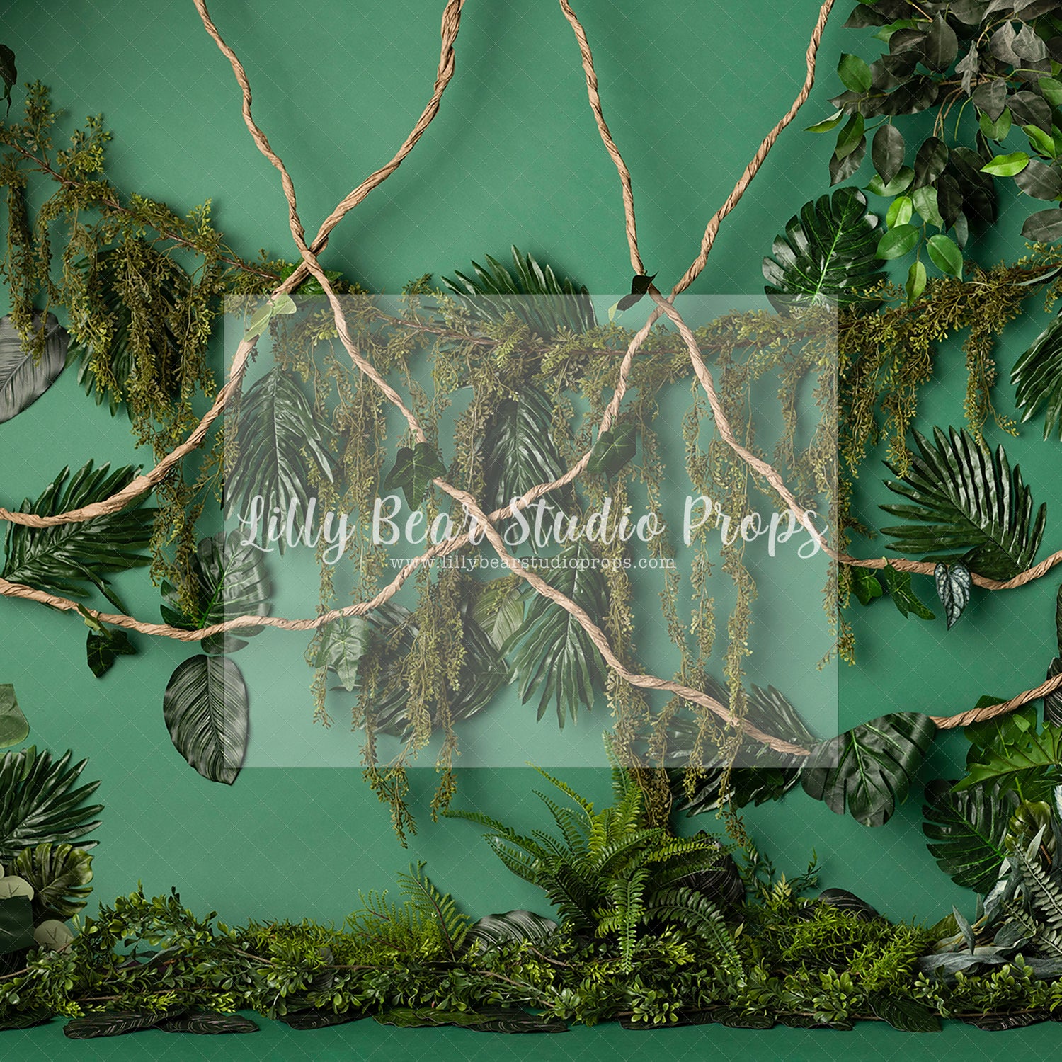 Wild Jungle Vines - Lilly Bear Studio Props, baby jungle, bamboo, Fabric, FABRICS, into the jungle, jungle, jungle animals, jungle book, jungle dino, jungle leaves, jungle one, jungle palms, jungle party, jungle safari party, jungle vines, jungle wall, jurassic, Jurassic park, onederland, rainforest jungle, welcome to the jungle, wild dino, wild jungle