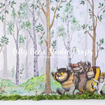 Wild Things Spring Forest - Lilly Bear Studio Props, forest, forest animals, forest entry, into the wild, into the woods, little wild one, spring, spring woods, where the wild things are, wild, wild animal, wild animals, woodsy