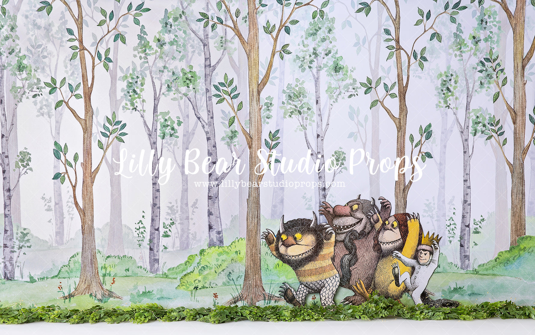 Wild Things Spring Forest - Lilly Bear Studio Props, forest, forest animals, forest entry, into the wild, into the woods, little wild one, spring, spring woods, where the wild things are, wild, wild animal, wild animals, woodsy