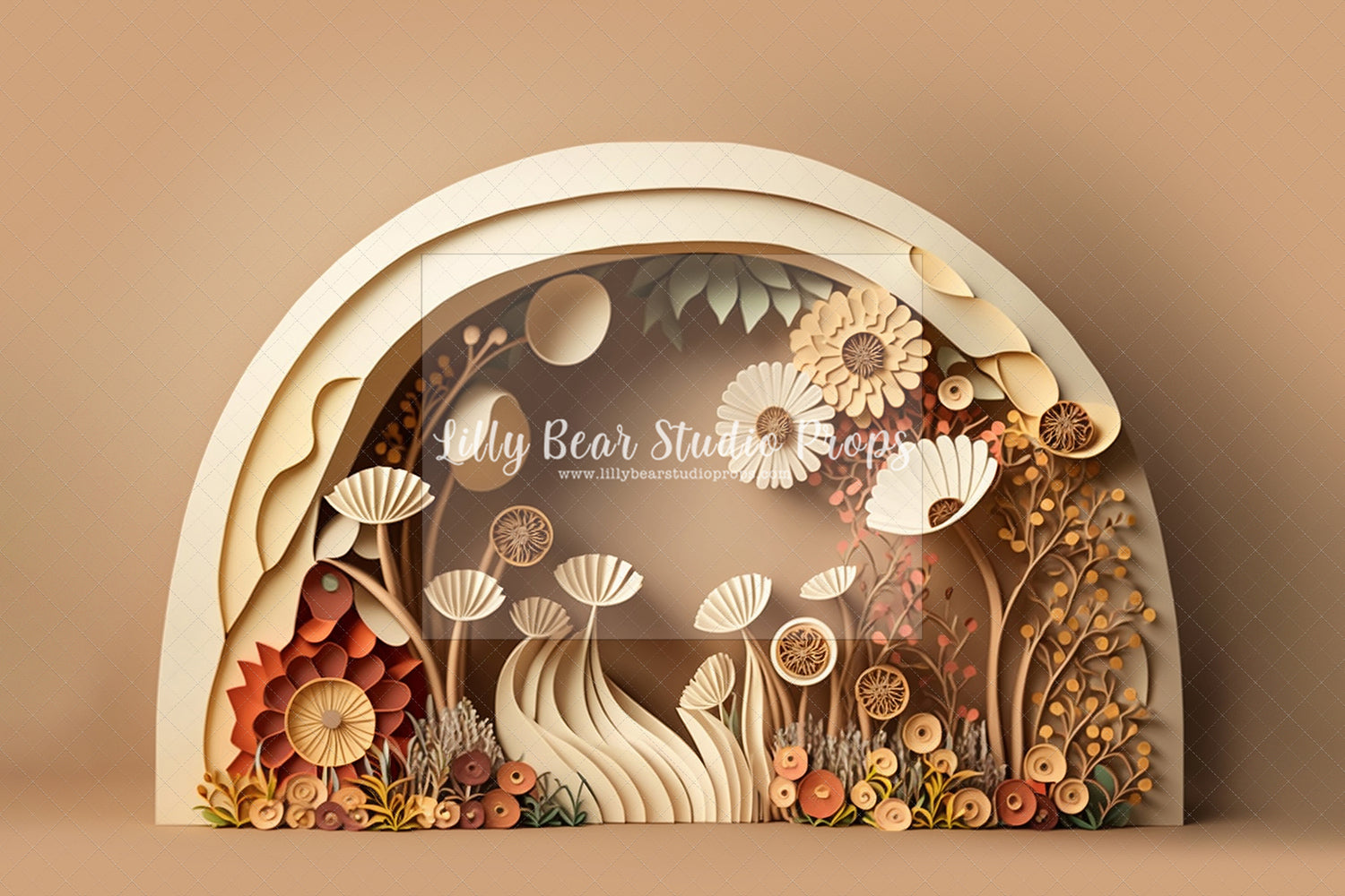 Wildflower Arch in Earthy Tones - Sweep Option