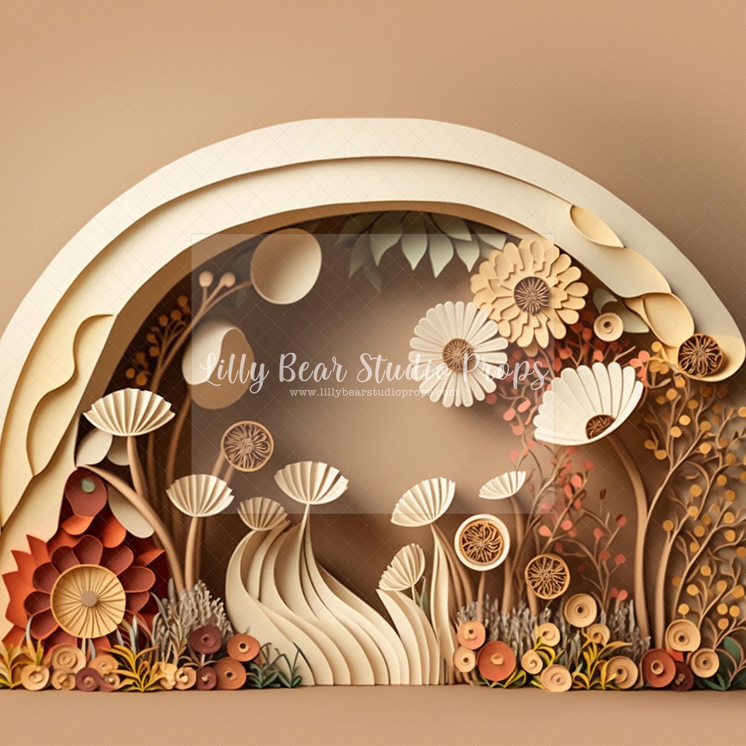 Wildflower Arch in Earthy Tones - Sweep Option