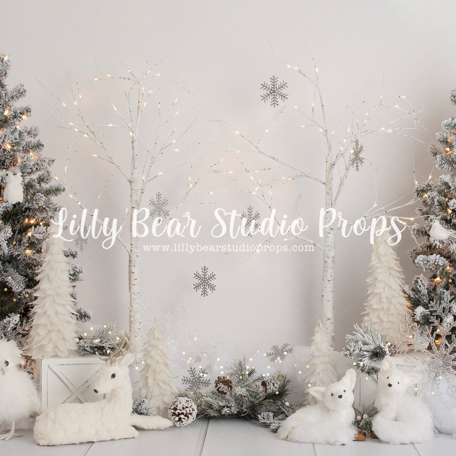 Winter Frost by Amber Costa Photography sold by Lilly Bear Studio Props, christmas - FABRICS - mantle - seasonal - wint