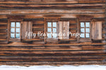 Winter Log Cabin by Lilly Bear Studio Props sold by Lilly Bear Studio Props, christmas - holiday - winter