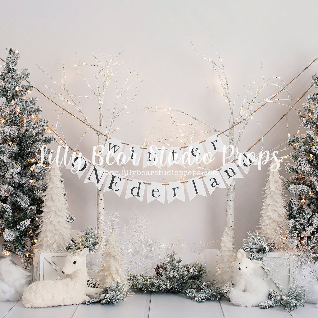Winter ONEderland by Amber Costa Photography sold by Lilly Bear Studio Props, christmas - FABRICS - mantle - seasonal