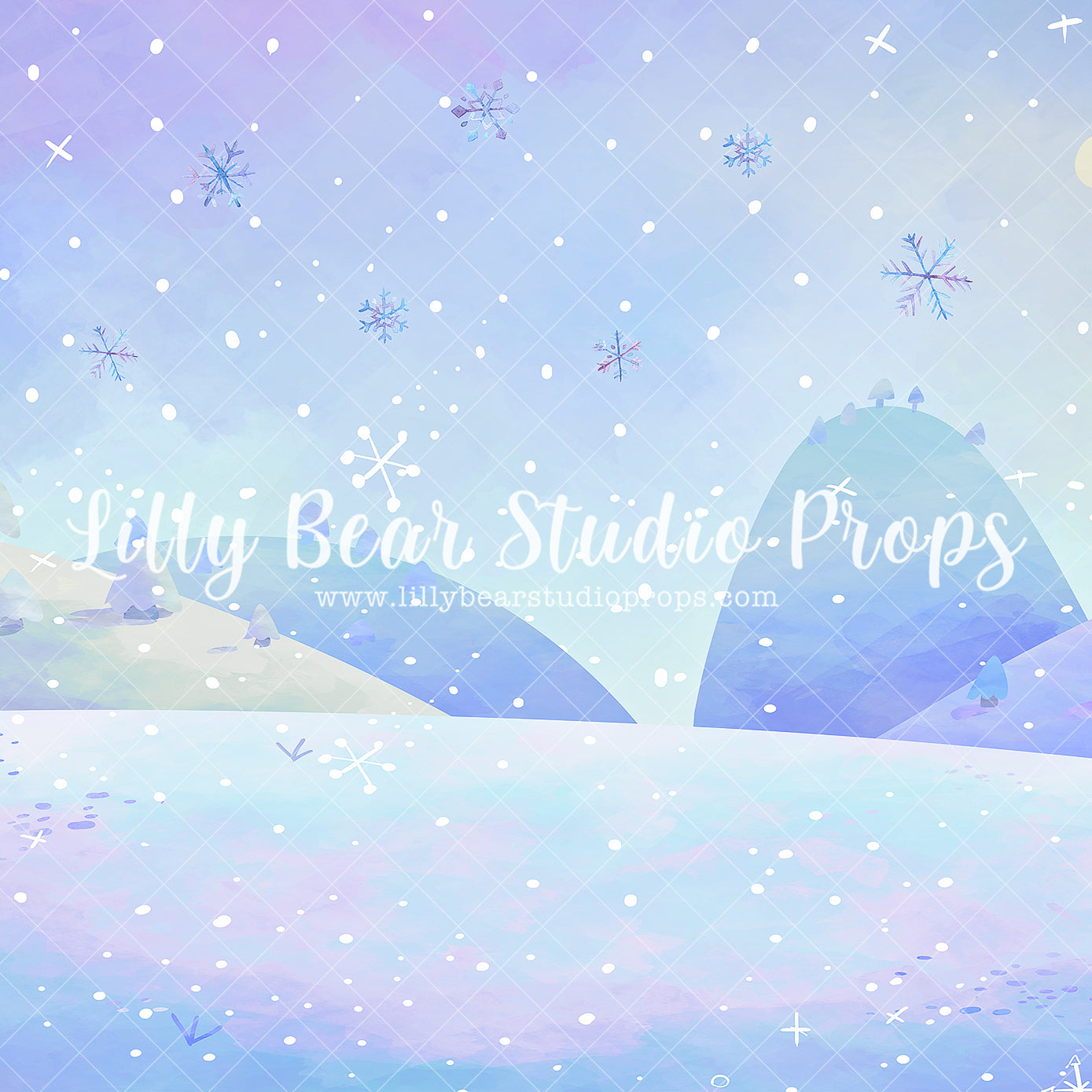 Icy ONEderland - Lilly Bear Studio Props, pink winter, silver winter, white winter, winter, winter lights, winter onederland, winter snow, winter texture