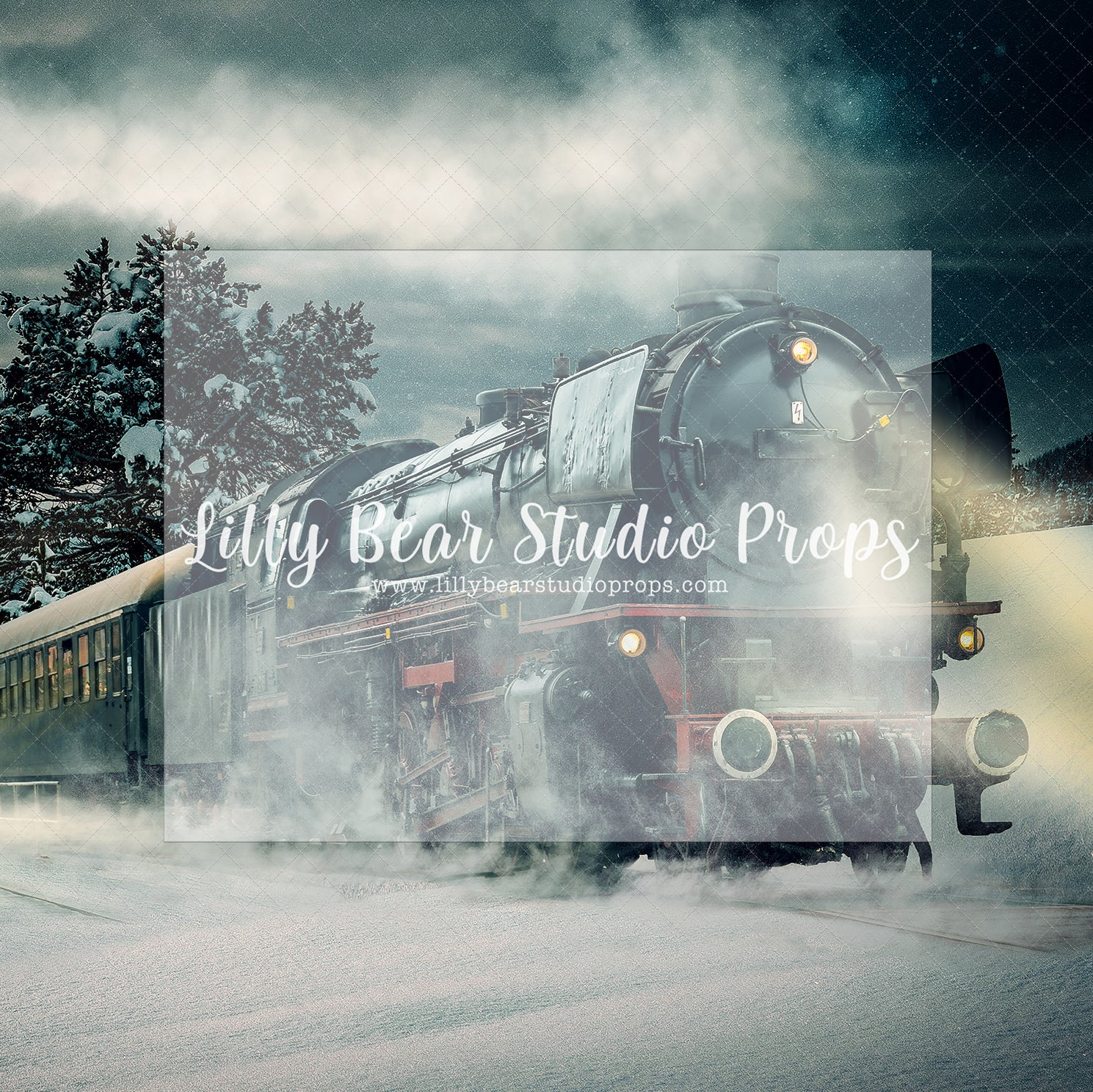 Winter Polar Express - Lilly Bear Studio Props, christmas, Cozy, Decorated, Festive, Giving, Holiday, Holy, Hopeful, Joyful, Merry, Peaceful, Peacful, Red & Green, Seasonal, Winter, Xmas, Yuletide