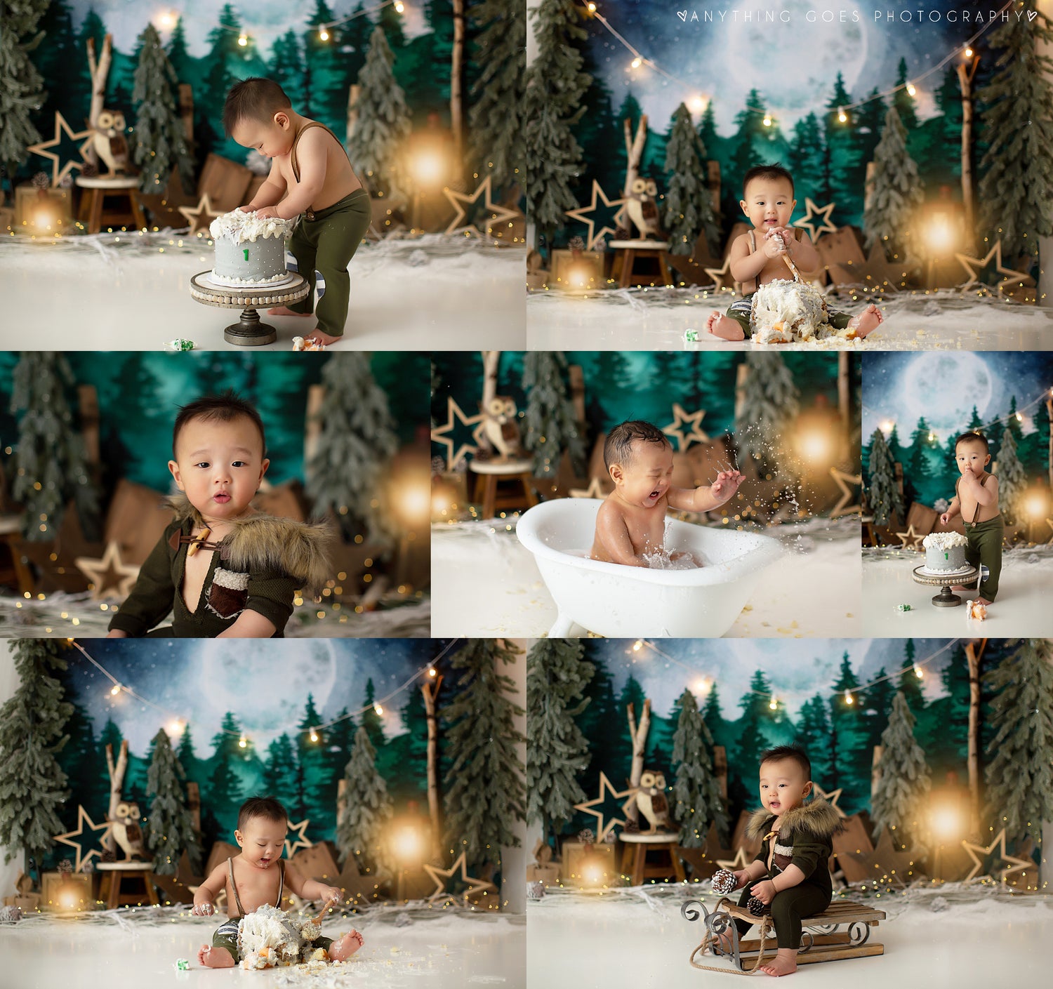 Winter Woodland by Anything Goes Photography sold by Lilly Bear Studio Props, forest - winter - winter woodland - woodl