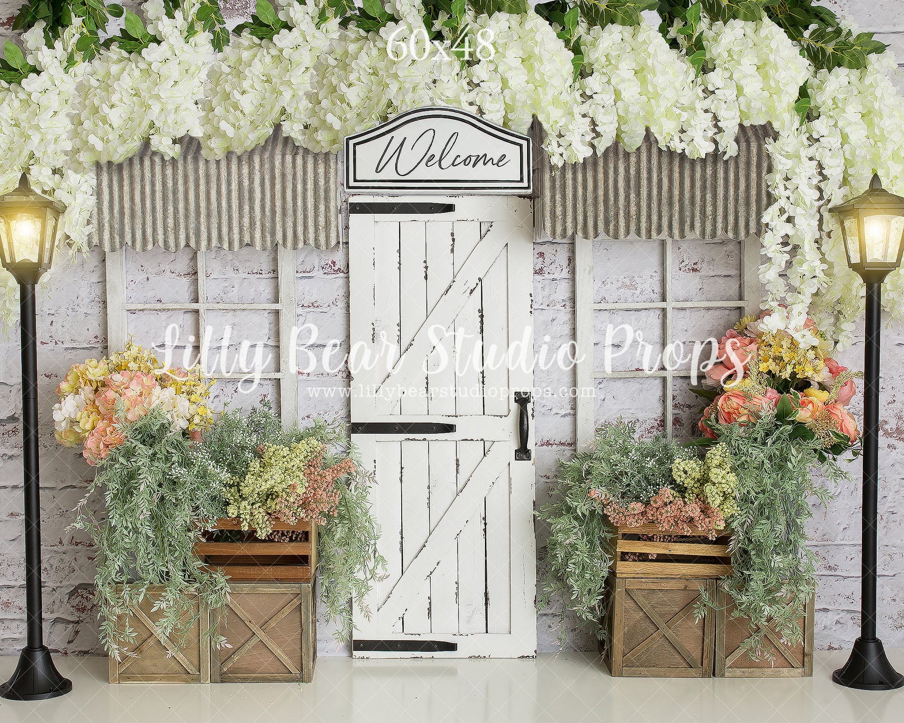 Wisteria Lane by Daniella Photography sold by Lilly Bear Studio Props, boys - cake smash - FABRICS - floral - flowers