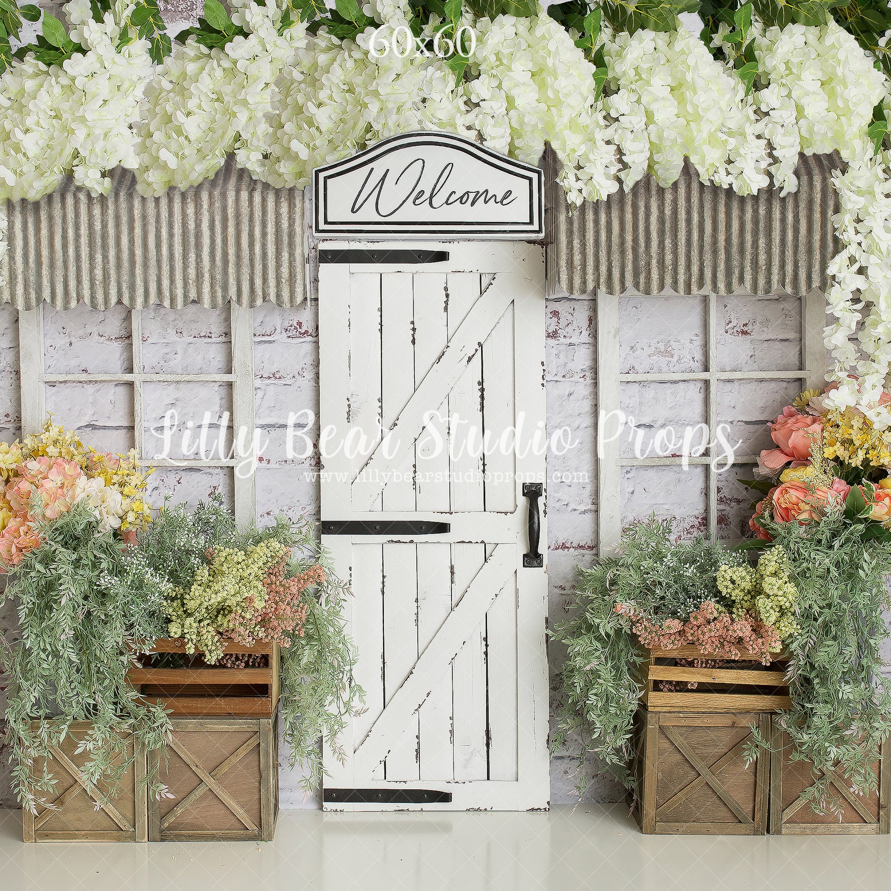 Wisteria Lane by Daniella Photography sold by Lilly Bear Studio Props, boys - cake smash - FABRICS - floral - flowers