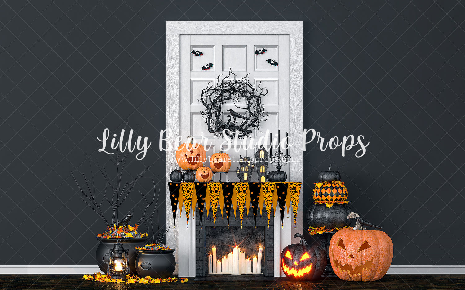 Witchful Thinking by Lilly Bear Studio Props sold by Lilly Bear Studio Props, bat - bats - black and white - black oran