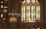 Wizards Library by Lilly Bear Studio Props sold by Lilly Bear Studio Props, books - FABRICS - harry potter - library