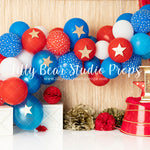 Wonder Woman Magic - Lilly Bear Studio Props, balloon, balloon arch, balloon garland, batgirl, batman, blue, dc, dc comics, flowers, little superhero, marvel, marvel studios, red blue white balloons, red white blue, superhero, superheros, supre girl, white balloon arch, wonder woman, wonderful one