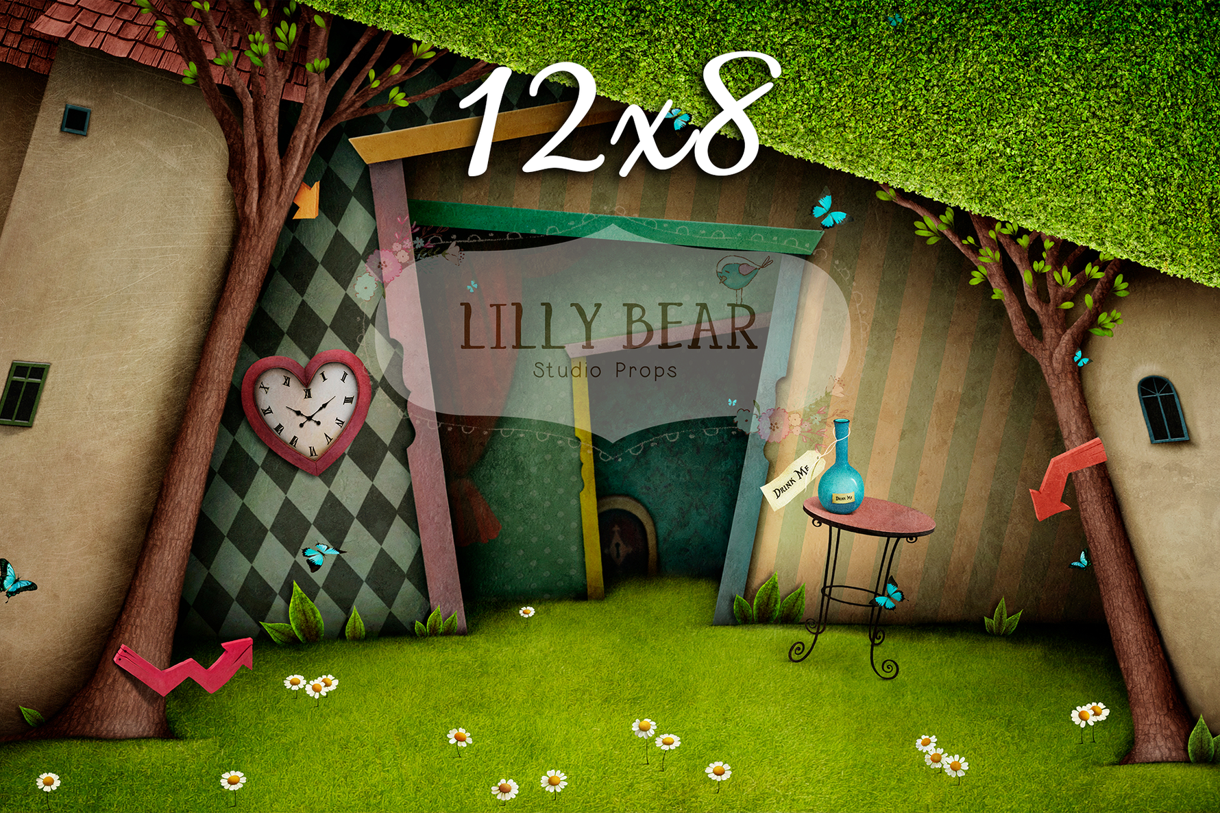 Wonderland by Lilly Bear Studio Props sold by Lilly Bear Studio Props, alice in wonderland - disney - drink me - FABRIC