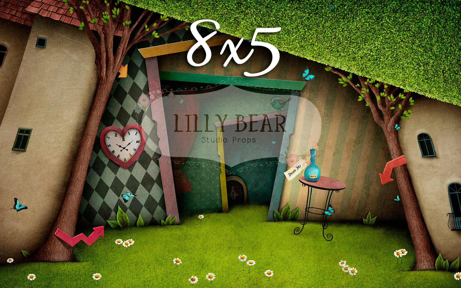 Wonderland by Lilly Bear Studio Props sold by Lilly Bear Studio Props, alice in wonderland - disney - drink me - FABRIC