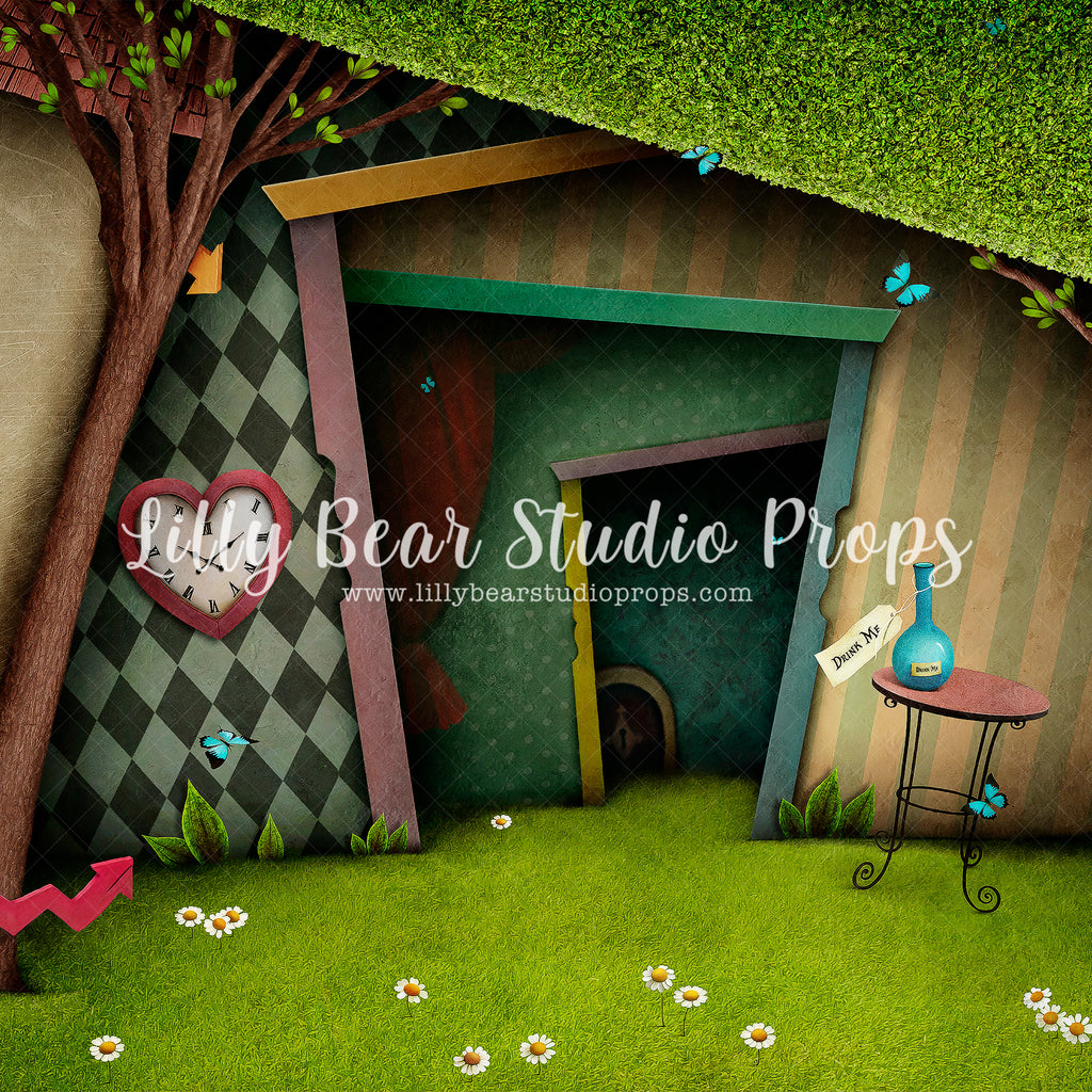 Wonderland by Lilly Bear Studio Props sold by Lilly Bear Studio Props, alice in wonderland - disney - drink me - FABRIC