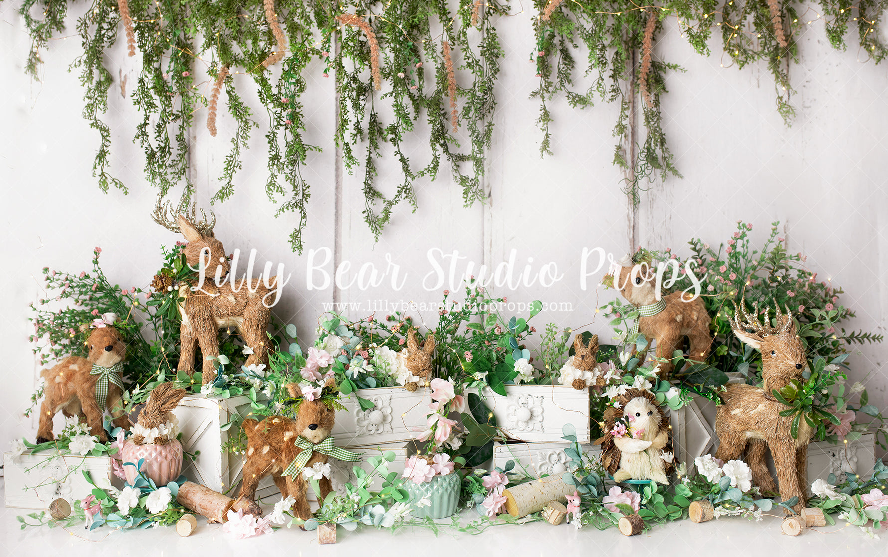 Woodland White by Brittany Ebany & Co. sold by Lilly Bear Studio Props, fence - lemon - lemon balloon - lemon garden