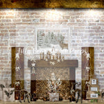Woodsy Loft Fireplace - Lilly Bear Studio Props, boho christmas fireplace, candles, candy cane, christmas, christmas fireplace, christmas snow, christmas train, christmas tree farm, Cozy, Decorated, Fabric, FABRICS, Festive, fireplace, Giving, Holiday, Holy, Hopeful, Joyful, lollipops, Merry, Peaceful, Peacful, Red & Green, santa, santa candy cane, Seasonal, train tracks, tree farm, white fireplace, winter, wreath, Xmas, Yuletide
