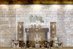 Woodsy Loft Fireplace - Lilly Bear Studio Props, boho christmas fireplace, candles, candy cane, christmas, christmas fireplace, christmas snow, christmas train, christmas tree farm, Cozy, Decorated, Fabric, FABRICS, Festive, fireplace, Giving, Holiday, Holy, Hopeful, Joyful, lollipops, Merry, Peaceful, Peacful, Red & Green, santa, santa candy cane, Seasonal, train tracks, tree farm, white fireplace, winter, wreath, Xmas, Yuletide