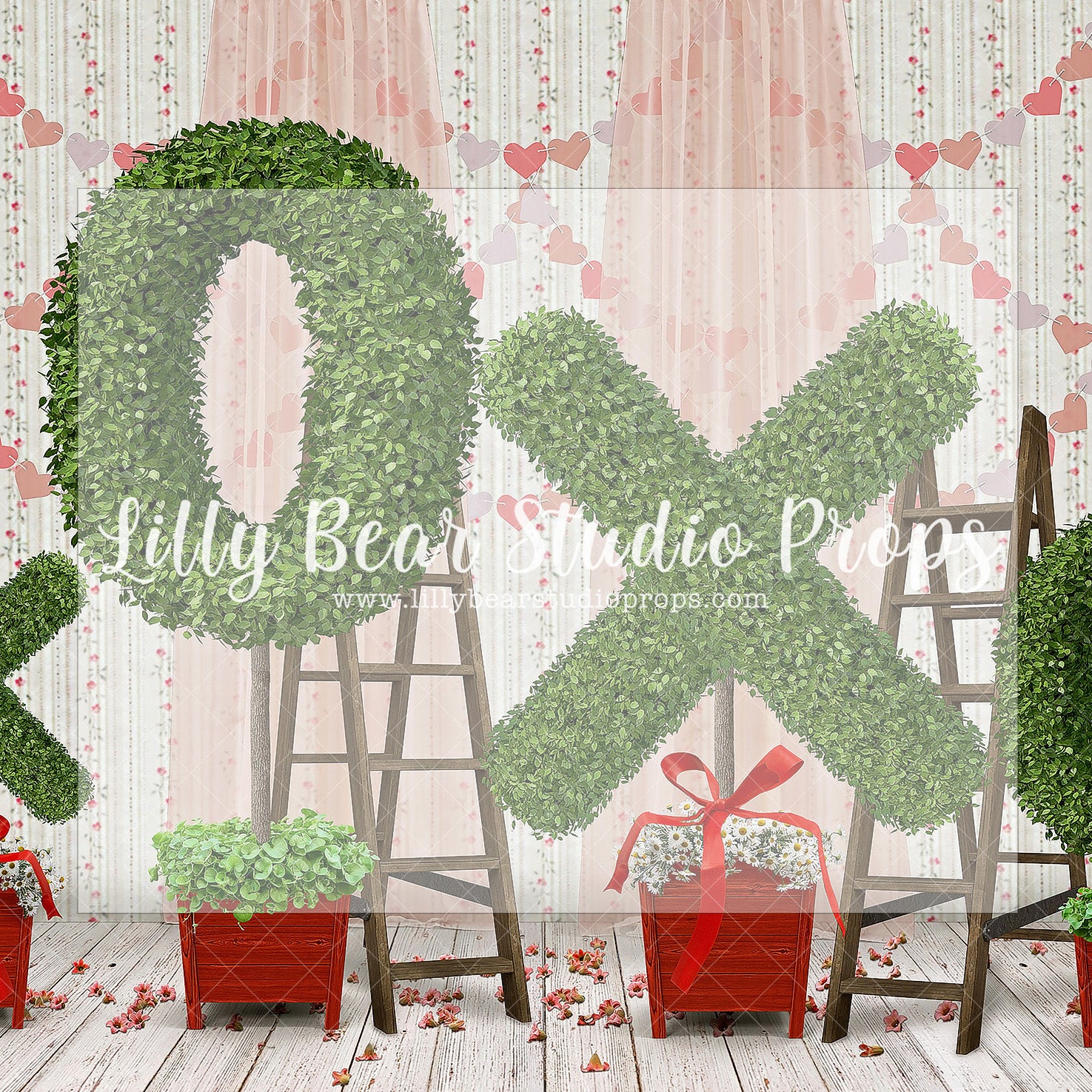 XO Topiary Trees