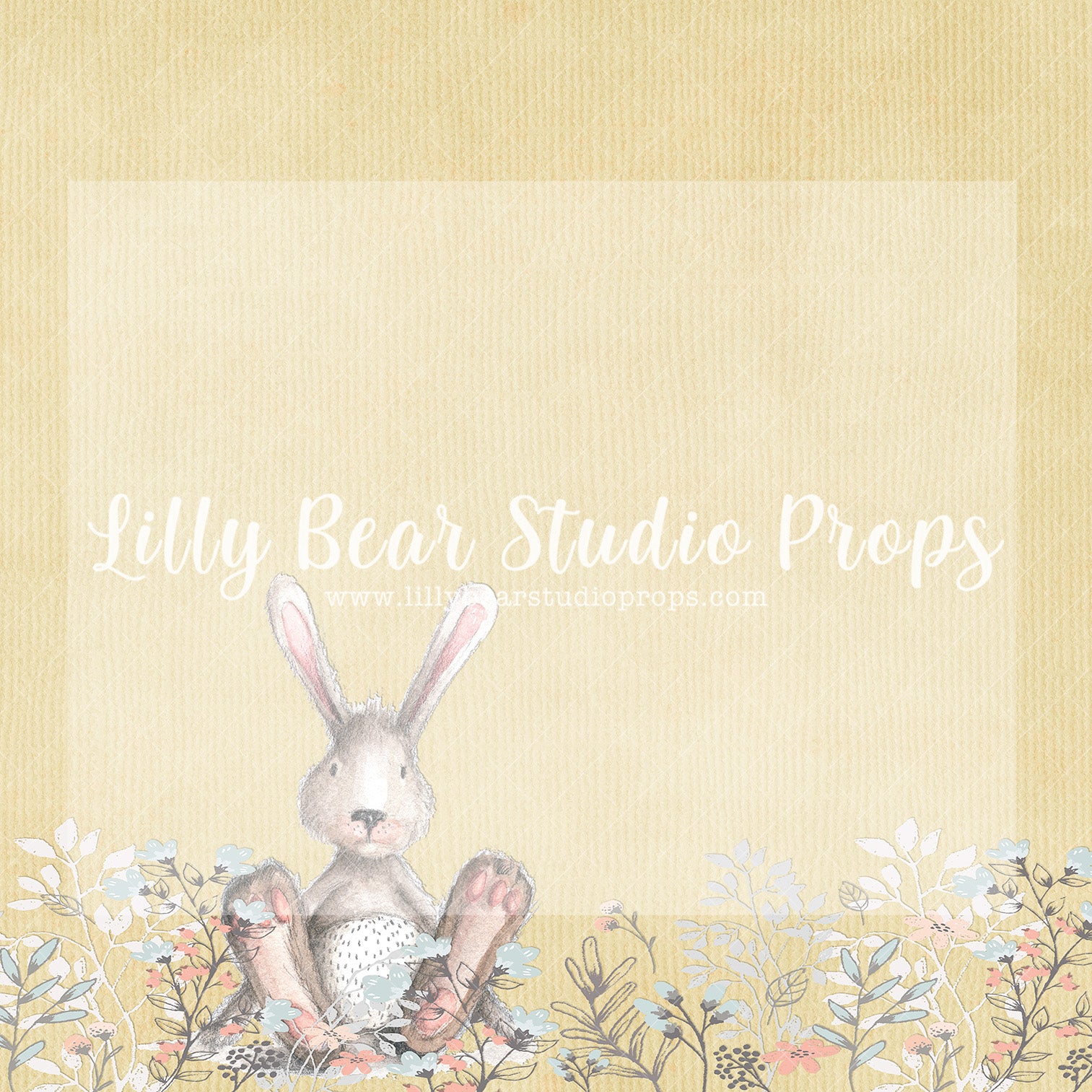 Yellow Hopper The Bunny - Lilly Bear Studio Props, boho spring, bunny, bunny garden, bunny one, bunny trail, carrot, carrots, easter, easter backdrop, easter basket, easter bunny, easter eggs, FABRICS, flower barn doors, flower garden, flower stand, some bunny is one, spring, spring camper, spring garden