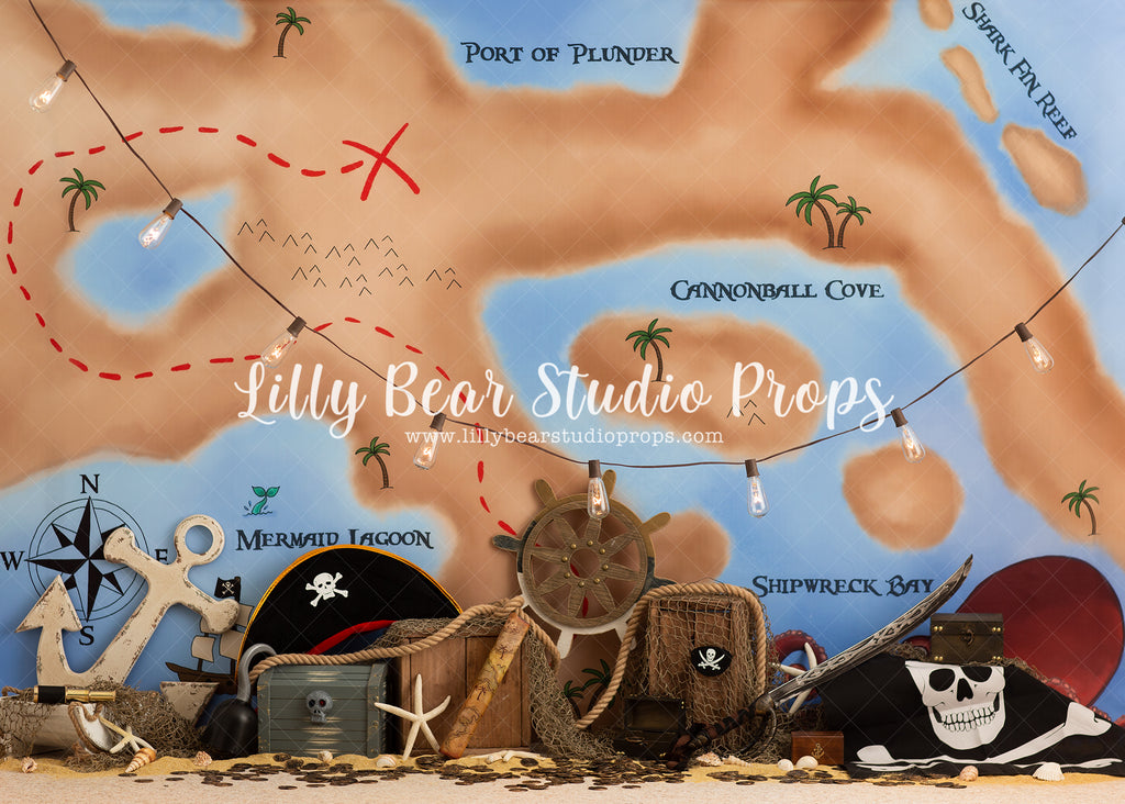 Yo-Ho-Ho by Jessica Ruth Photography sold by Lilly Bear Studio Props, anchor - beach - beach sand - cave - compass - co