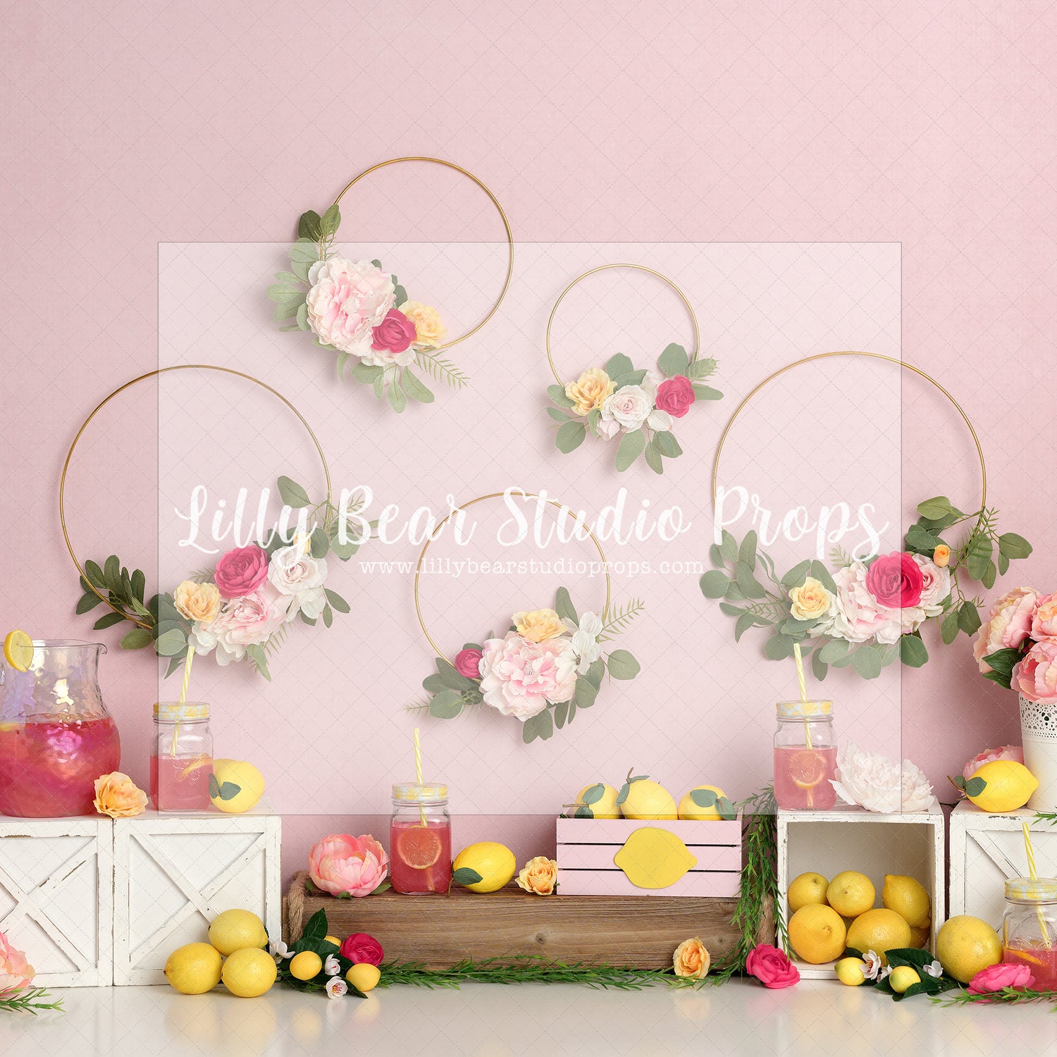 Yummy Pink Lemonade - Lilly Bear Studio Props, beach, beach day, beach hut, beach party, beach planks, beach sand, beach shack, beach shells, beach waves, beach wood, hawaii, hawaii beach, hawaii flower, hawaiian, hawaiian flower, hawaiian leaves, ocean beach, pink tropical, sandy beach, sandy beach floor, tropical, tropical fruit, tropical island, tropical leaves, tropical pink, water beach